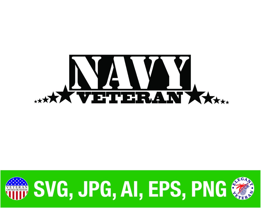 Navy Veteran, SVG, Png, Vector, Crafts, Tshirt, Image, Clip Art, CNC