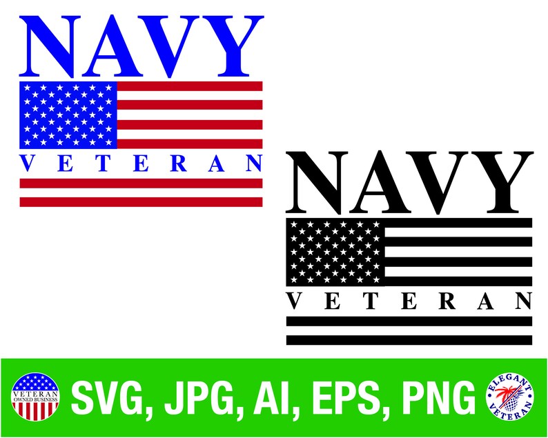 Navy Veteran Flag SVG Png Vector Crafts Tshirt Image - Etsy