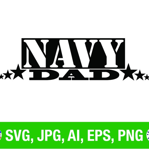 Navy Dad, SVG, png, Vector, Crafts, Tshirt, Image, Clip Art, CNC Machine, Digital, Sign, Sign making, Art,