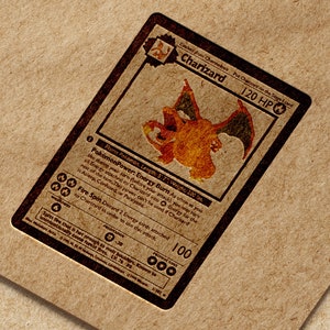 Charizard Pokemon kaart EPS-bestand voor gravure