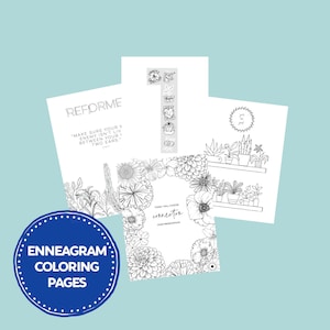 Enneagram Types Coloring Pages Bundle | Digital Download