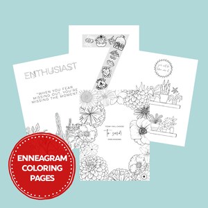 Enneagram 7 Coloring Pages | Digital Download