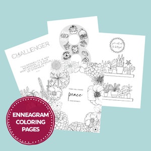 Enneagram 8 Coloring Pages | Digital Download