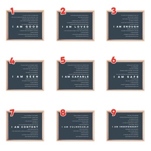 Set of all Enneagram Types Affirmations