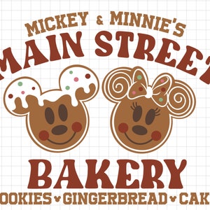 Main Street Bakery Svg Png, Magic Castle Christmas Svg, Family Vacation Svg, Christmas Squad Svg, Magic Kingdom Christmas Cricut Sublimation