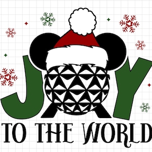 Joy To The World Svg, Magic Castle Christmas Svg Png, Mouse Christmas Svg, Family Vacation Svg, Christmas Friends Svg Png Files For Cricut