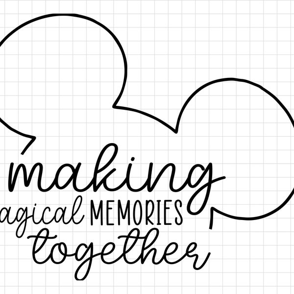 Making Memories Svg, Family Trip svg, png, jpg, cut file, Magic Mouse, Magic Castle, magic, castle, silhouette, cricut, family trip