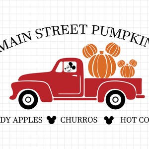 Main Street Pumpkins Svg, Magic Castle Main Street Svg, Magic Kingdom Main Street, Mouse Autumn Svg, Mouse Thanksgiving, Cricut Sublimation