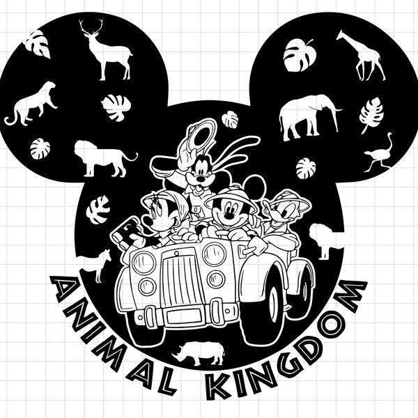 Animal Kingdom Svg, Magical Kingdom Svg, Magic Castle Svg, Family Vacation Svg, Family Trip Svg, Vacay Mode Svg Cricut Sublimation Png File