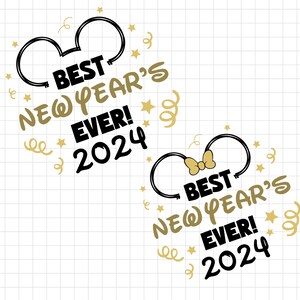 Meilleur Nouvel An de tous les temps SVG, Nouvel An 2024 SVG, Château Magique Nouvel An SVG, Voyage en famille, Voyage du Nouvel An SVG, Souris Nouvel An SVG Png Fichiers Cricut
