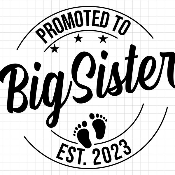 Big Sister Printable Card - Etsy