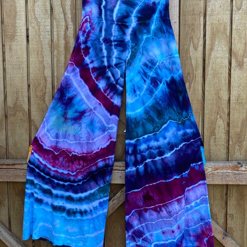 Tie Dyed Roll Waist Palazzo Pants - Etsy