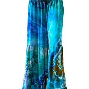 Tie Dye Tribal Tiered Pants 2X Plus Size