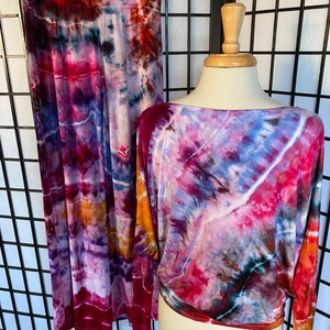 Tie Dye Lounge Pants, Tie Dye Lounge Set, Tie Dye Cotton Lounge Set, Cotton Lounge Pants, Boho Lounge Set, Festival Lounge set