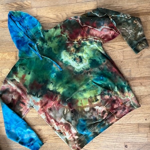 Tie Dye 100% Cotton Hoodie 2X