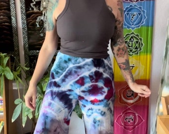 Tie Dye Lounge Pants, Palazzo Pants, High Waist Pants, Wide Leg Pants, Tie Dye Pants