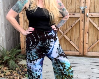 Tie Dye Lounge Pants, Palazzo Pants, High Waist Pants, Wide Leg Pants, Tie Dye Pants