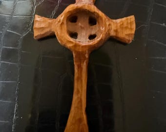 Handcraved Celtic Cross Pendant