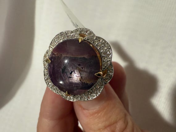 Orianne  27 carat Unheated Star Ruby and .83 ctw.… - image 6