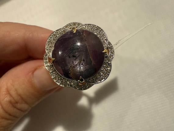 Orianne  27 carat Unheated Star Ruby and .83 ctw.… - image 1