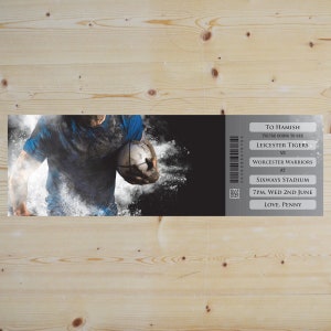 Personalisierte druckbare RUGBY-Spiel-Geschenk-Geschenkkarte. Sofortiger digitaler PDF-Download. Tolles Überraschungsgeschenk, Mitbringsel oder Andenken