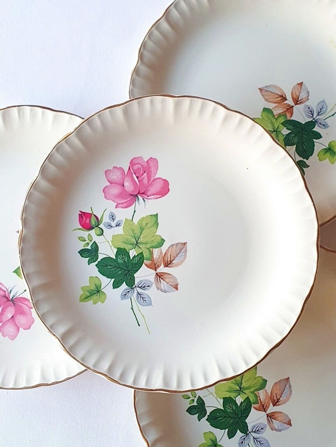 Sarregueminesdigoin Set Vintage Plate X6 Old Dinner Plates Etsy