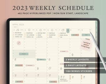 2024 Life Planner Goodnotes Digital Planner Portrait Dated - Etsy