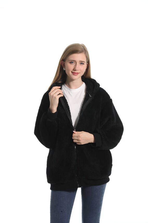 Extra Warm Hoodie Blanket Zipper Fluffy Vest Stocking Filler