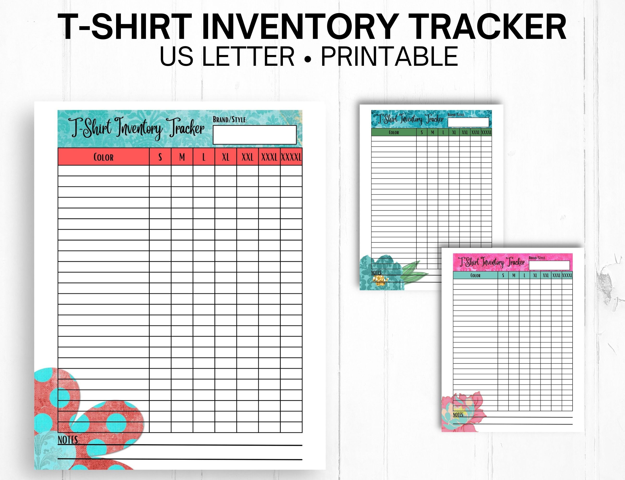 Tshirt Inventory Tracker, Inventory Tracker, Inventory Management