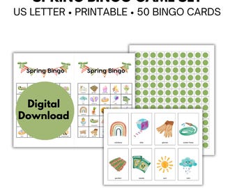 Easter Bingo Digital Download, Easter Party Game, Easter Printable, Classroom Activity, Spring Bingo Game, Kids Easter Game, Bingo Printable