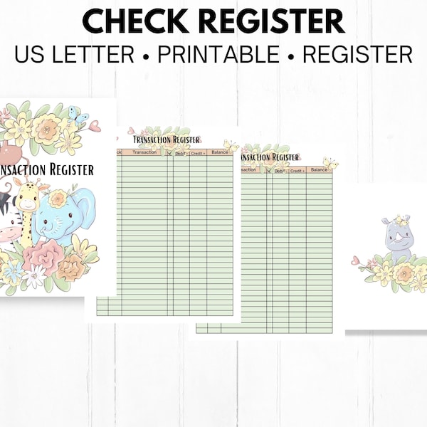 Check Register Notebook - Etsy