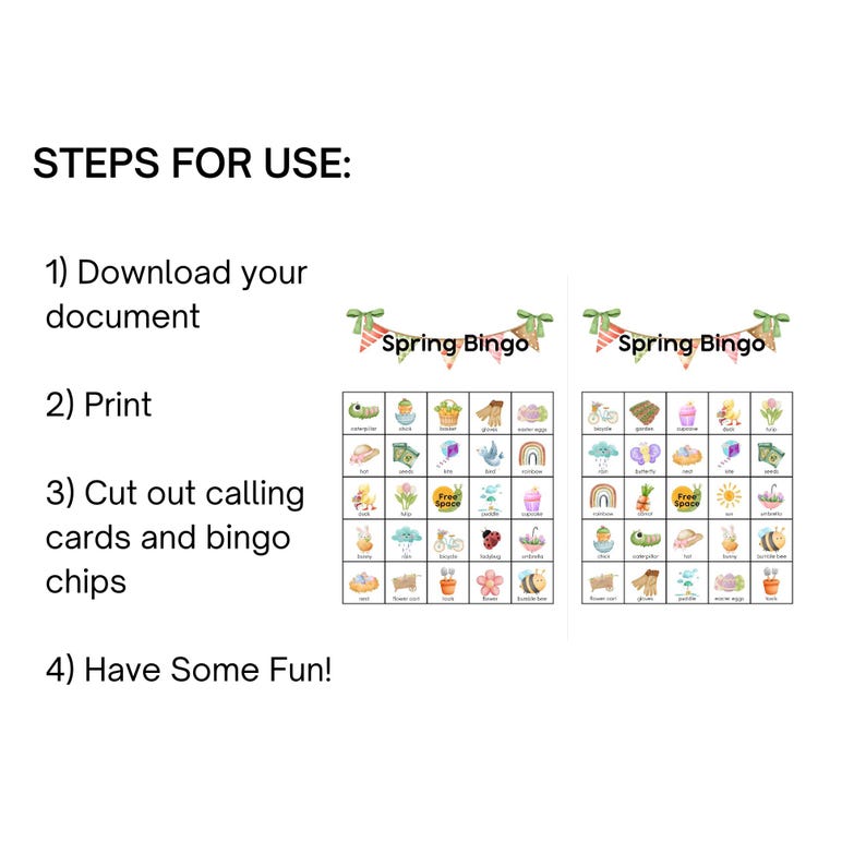 Easter Bingo Digital Download, Easter Party Game, Easter Printable ...