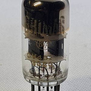 Brimar cv4024 6060 12at7 ecc81 Black plates valve vacuum tube AVO vcm 163 tested.. results over spec