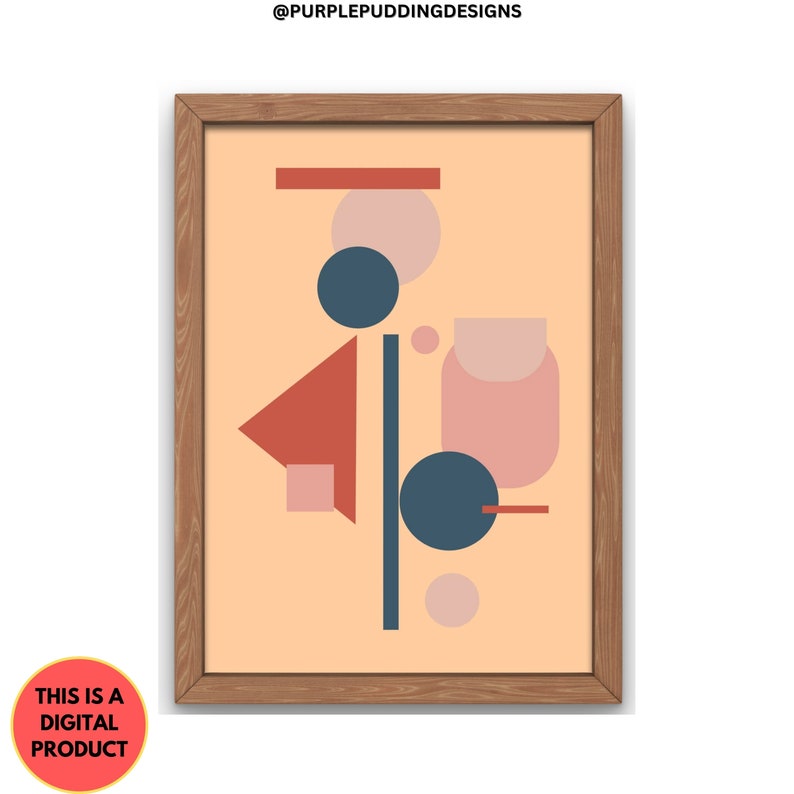 Geometric Wall Art Download Printable Wall Art Abstract Etsy