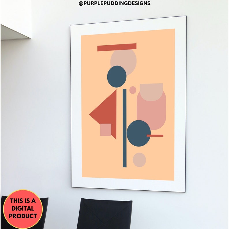 Geometric Wall Art Download Printable Wall Art Abstract Etsy
