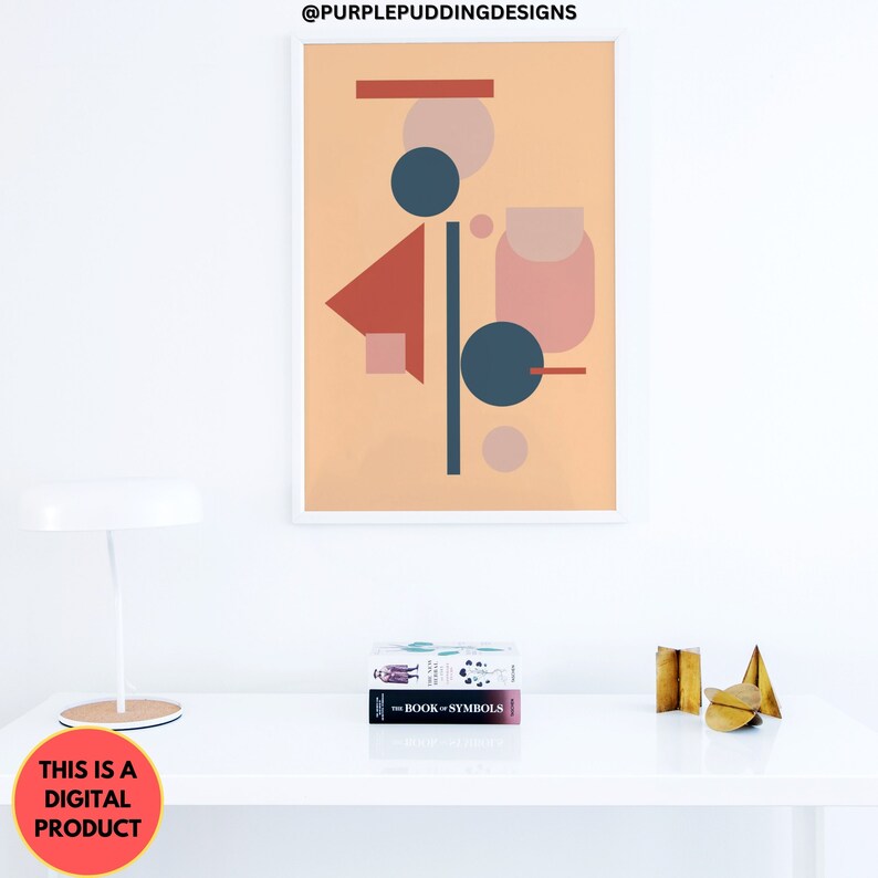 Geometric Wall Art Download Printable Wall Art Abstract Etsy