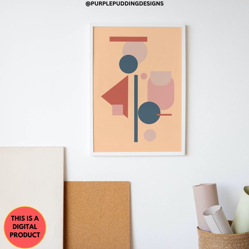 Geometric Wall Art Download Printable Wall Art Abstract Etsy