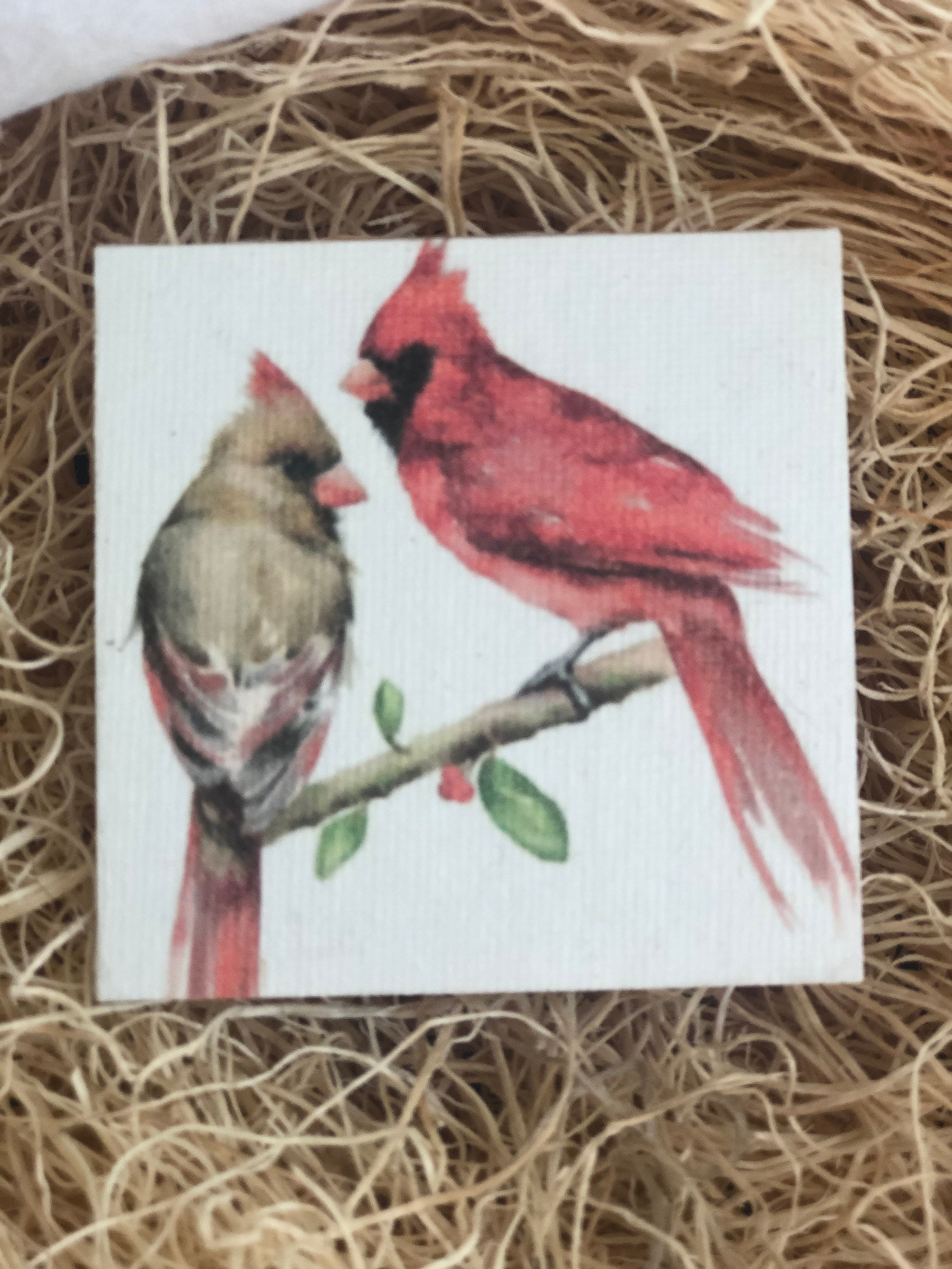 Cardinal Couple Cardinal Fridge Kitchen Etsy