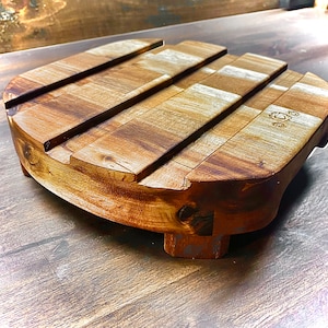 Trivet wood trivet wooden trivet. Hot plate cooling rack. Pan holder pot holder. Counter top decor gift idea for chef/home cook.