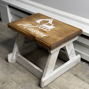 Stool. Step stool. Kids stool. Kitchen stool. Personalized Kids step stool with multiple uses. Boys/girls stools. Available plain.
