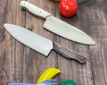 Child’s toy. childs wood toy. chef knife. Wood knife. Toy knife. kidsTeaching aid. Safety knife. Wooden toys. By ChefWorkcustomsllc.