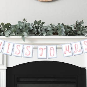 Fairytale Bridal Shower Sign, Princess Happily Ever After Themed Wedding Shower Party Signs, Miss to Mrs Instant Download