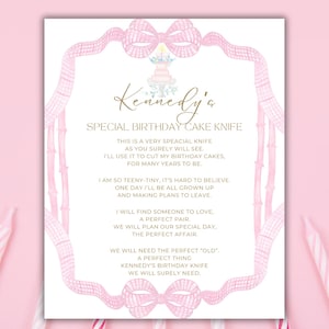 Birthday Cake Knife Poem, Grand Millennial Preppy First Birthday Tradition, Digital Download Birthday Present