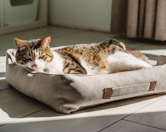 Cama para perros y gatos pequeños. Cama para perro, peluche para mascotas Glamorous. Almohada para cachorro. Regalo para los amantes de los perros.