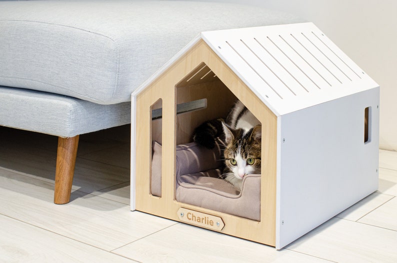Minimalist Dog and Cat House. Dog Bed Cat Bed Cat House Pet Etsy