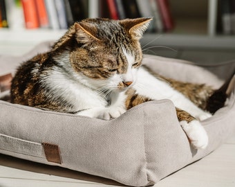 Almohada cojín para gatos, cama colchón para mascotas, cojín para mascotas, cama acolchada para gatos, cama para gatos, cama para gatos pequeña súper cómoda acolchada, colchón para gatos