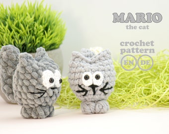 Miniature cat crochet pattern pdf, crochet cat pattern amigurumi