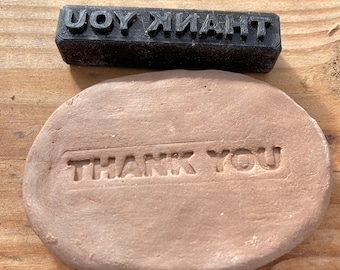 Thank You stamp for pottery