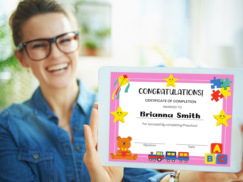 Certificate of Completion Template for Kids, Printable Award ...