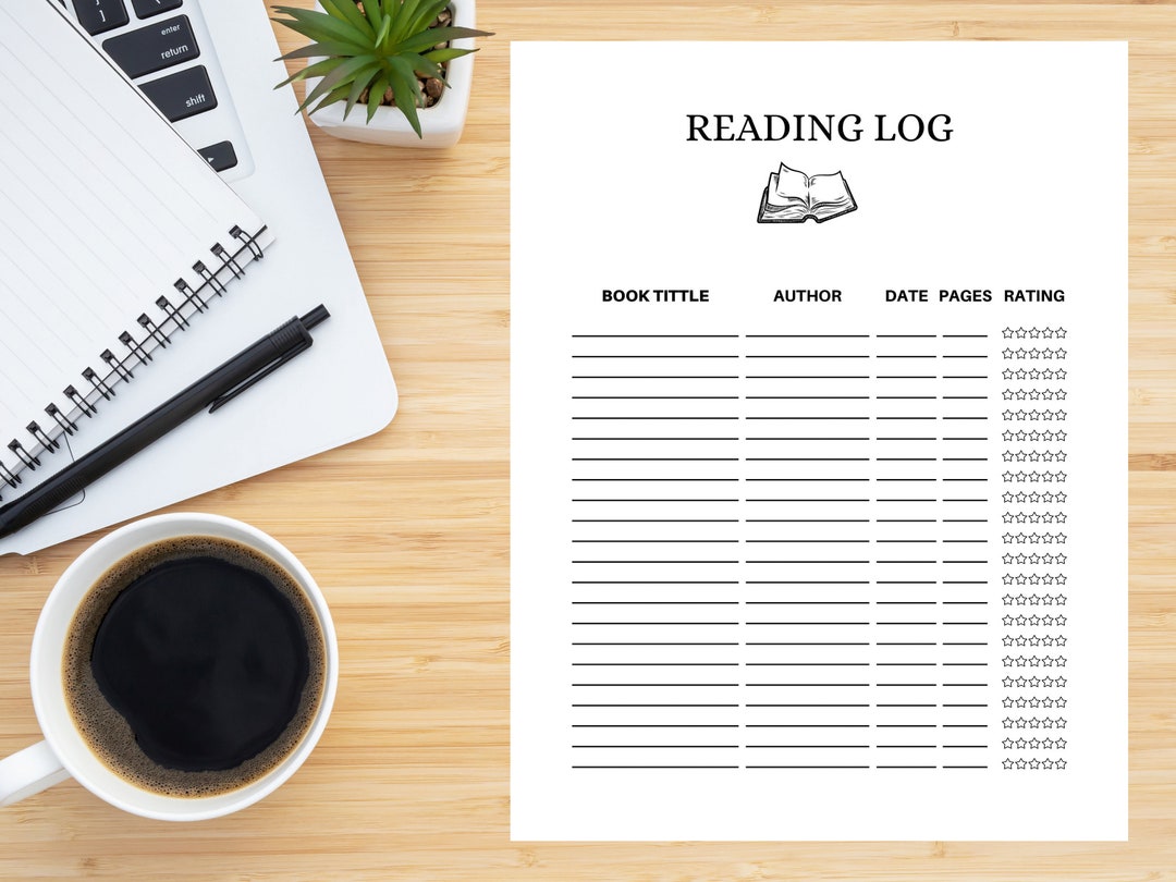 Minimalist Reading Log Printable, Book Tracker (digital Download) - Etsy